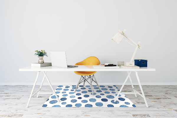 Office chair mat specks