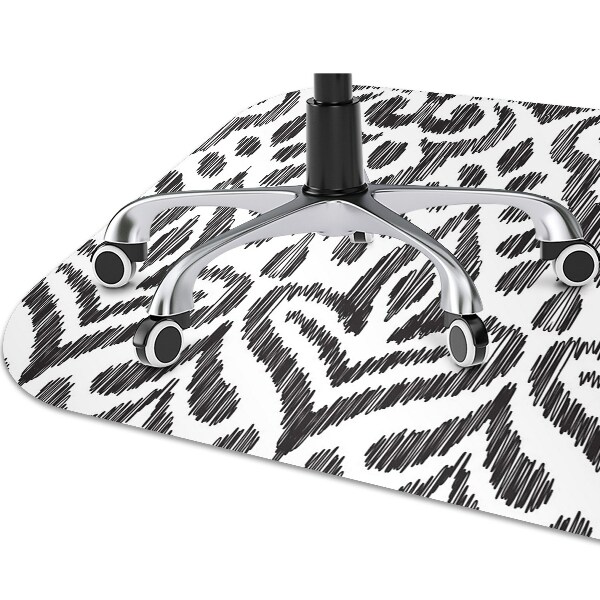 Office chair mat African pattern