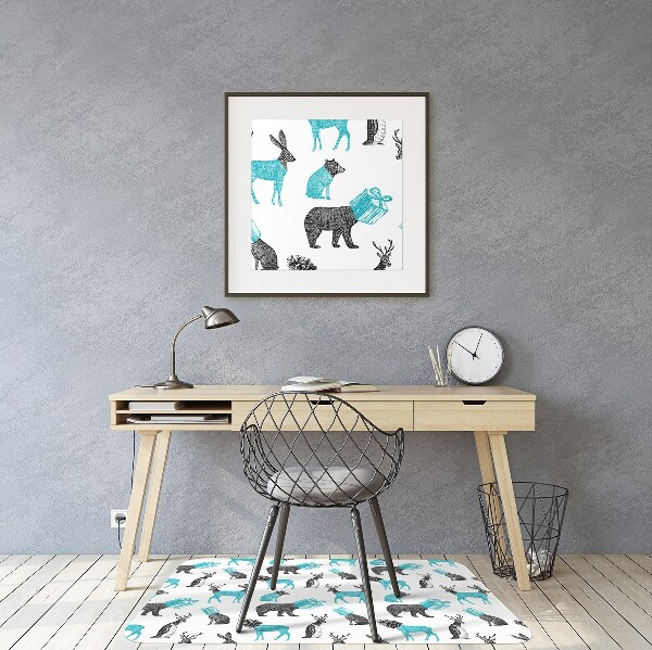 Office chair floor protector Animals