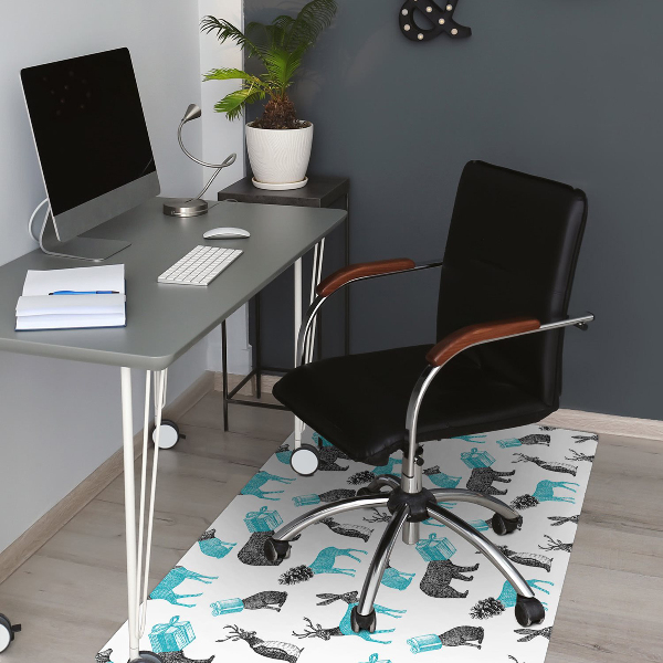 Office chair floor protector Animals