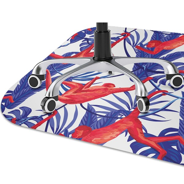Chair mat floor panels protector monkeys Abstraction