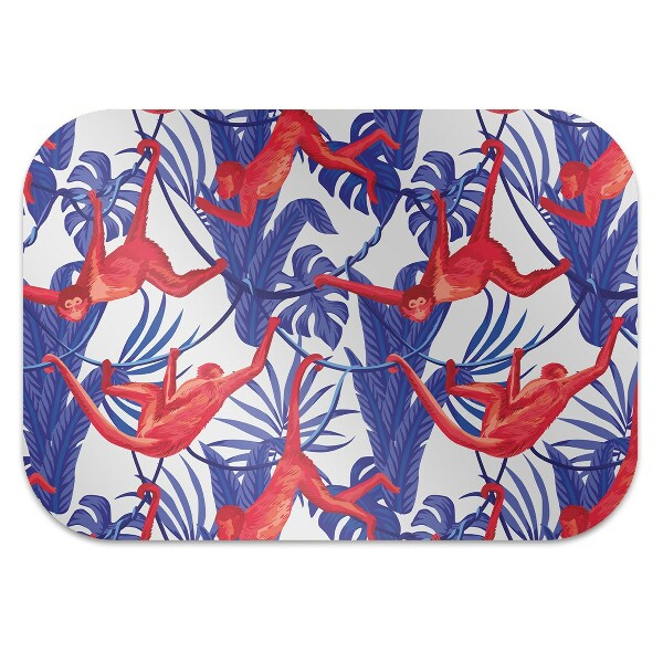 Chair mat floor panels protector monkeys Abstraction