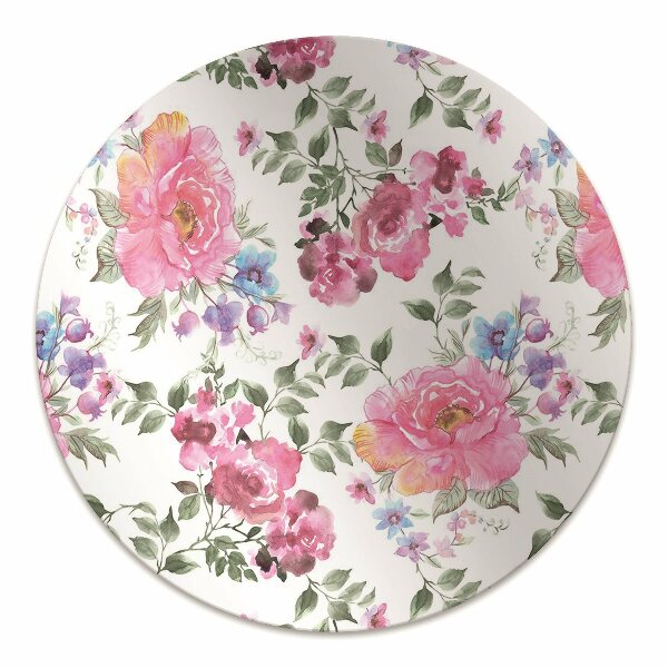 Office chair mat Roses vintage style