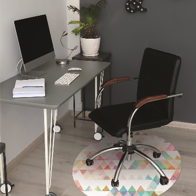 Office chair mat geometry Rainbow