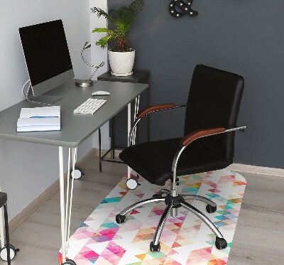 Office chair mat geometry Rainbow