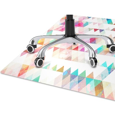 Office chair mat geometry Rainbow