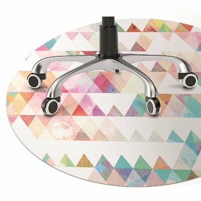 Office chair mat geometry Rainbow