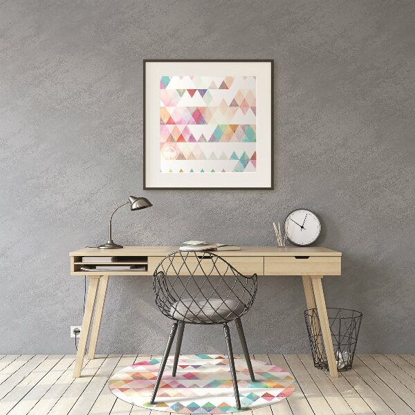 Office chair mat geometry Rainbow