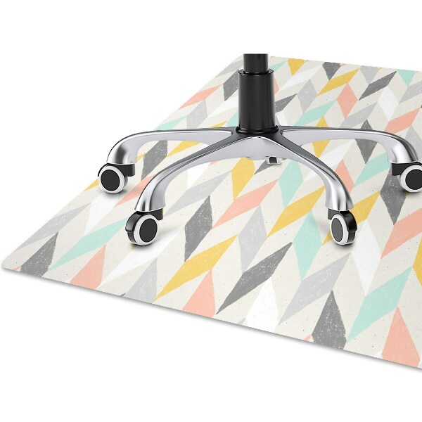 Chair mat floor panels protector Wallpaper herringbone