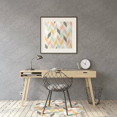 Chair mat floor panels protector Wallpaper herringbone