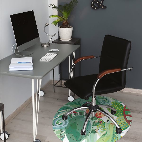 Office chair floor protector chameleons
