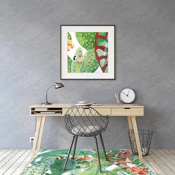Office chair floor protector chameleons