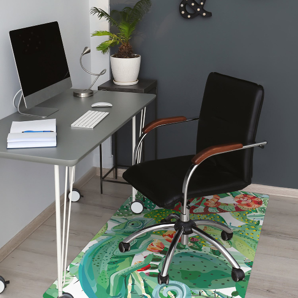 Office chair floor protector chameleons