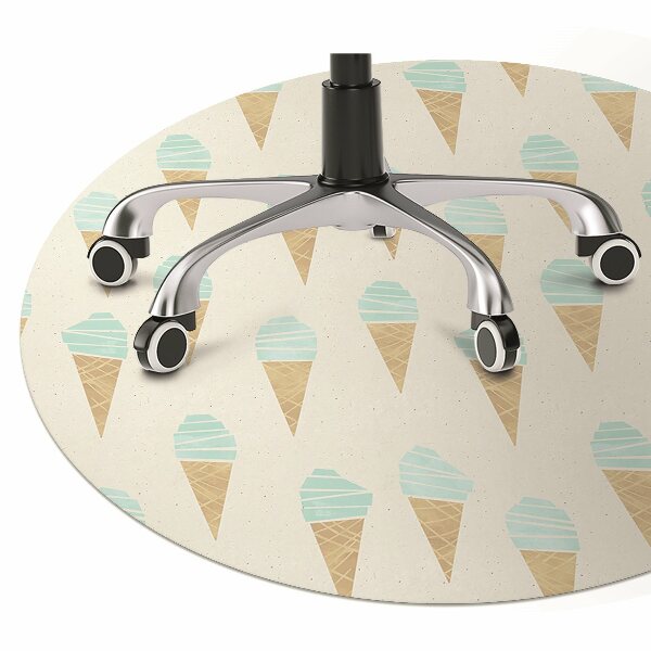 Office chair mat Ice cream