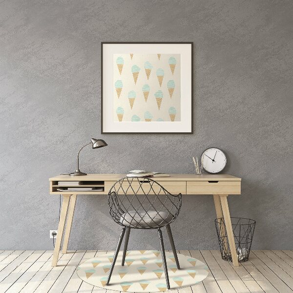 Office chair mat Ice cream