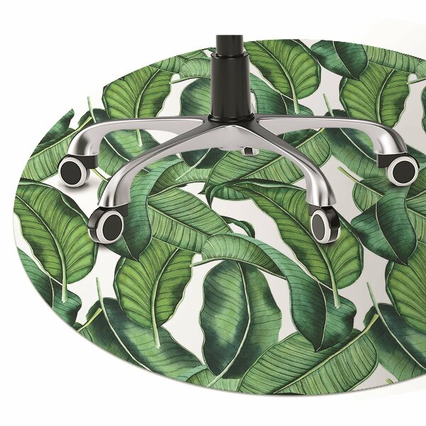 Office chair mat Botanical leaves