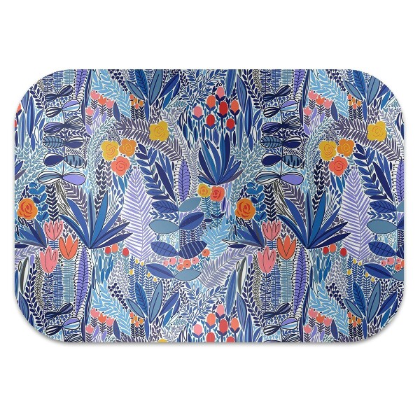 Desk chair mat Wild flowers