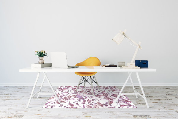 Office chair mat Birds on a branch
