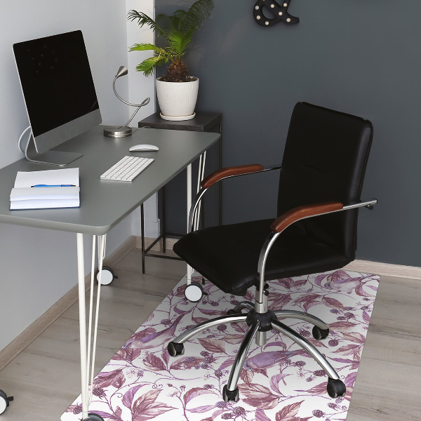 Office chair mat Birds on a branch