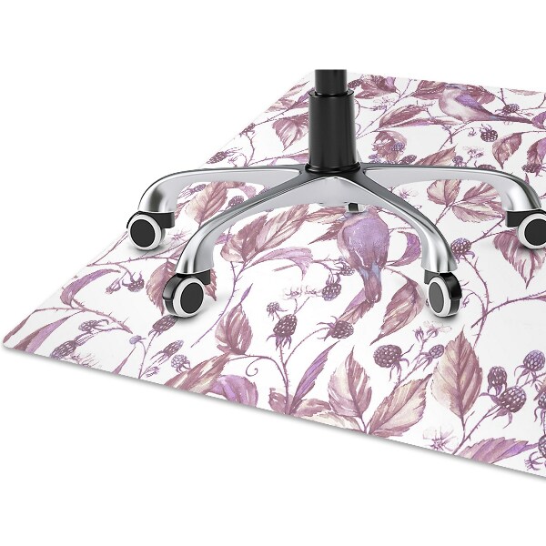Office chair mat Birds on a branch