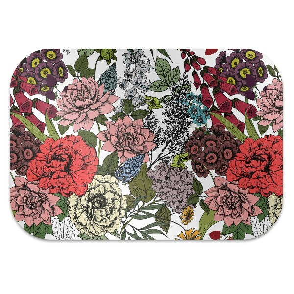 Office chair mat Autumn Flowers