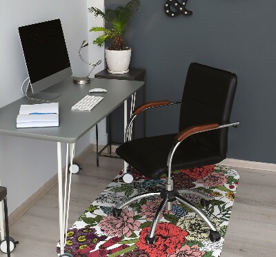 Office chair mat Autumn Flowers