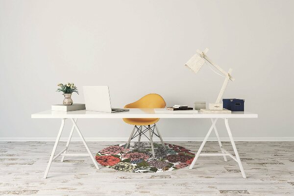 Office chair mat Autumn Flowers