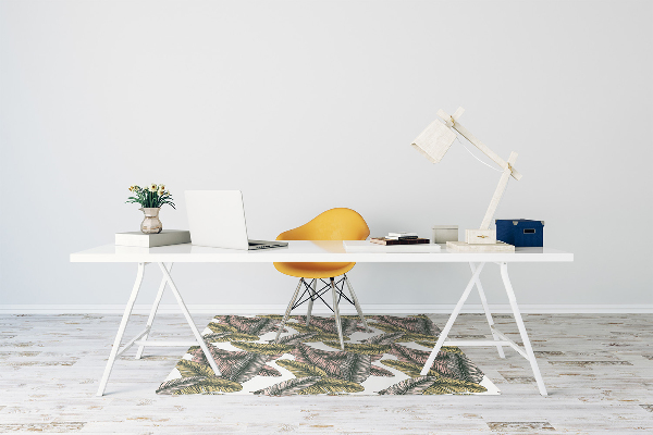 Office chair mat banana leaves
