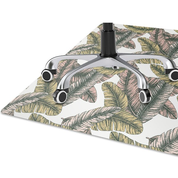 Office chair mat banana leaves