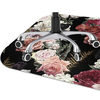 Desk chair mat Dark garden