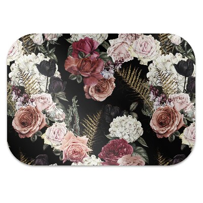 Desk chair mat Dark garden