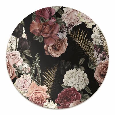 Desk chair mat Dark garden