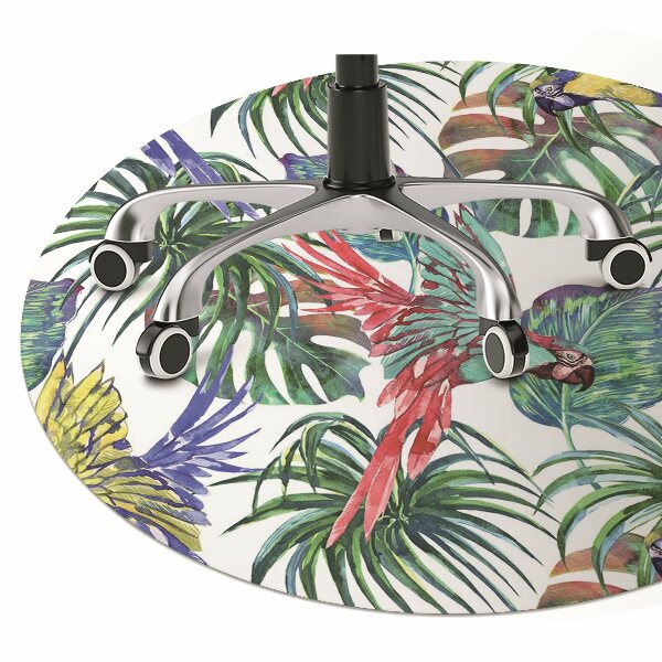 Office chair mat parrots
