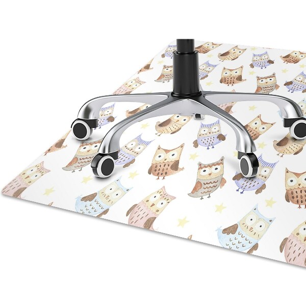 Computer chair mat Owls fairytale