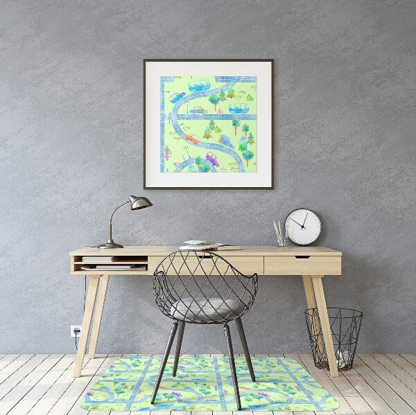 Office chair mat Cars for children