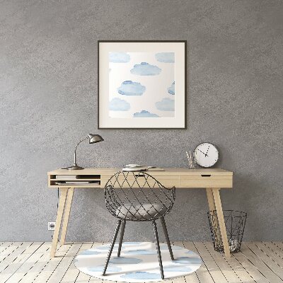 Office chair mat clouds