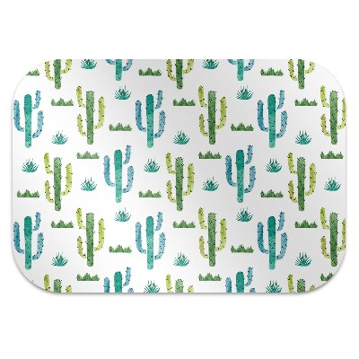 Chair mat floor panels protector painted Cactus