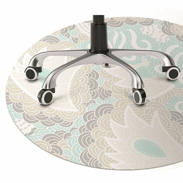 Chair mat floor panels protector Pastel flowers