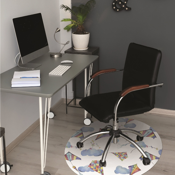 Office chair floor protector kites Clouds
