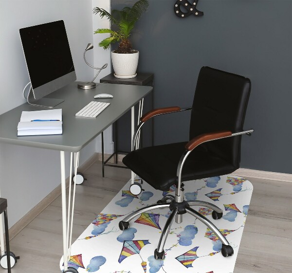 Office chair floor protector kites Clouds