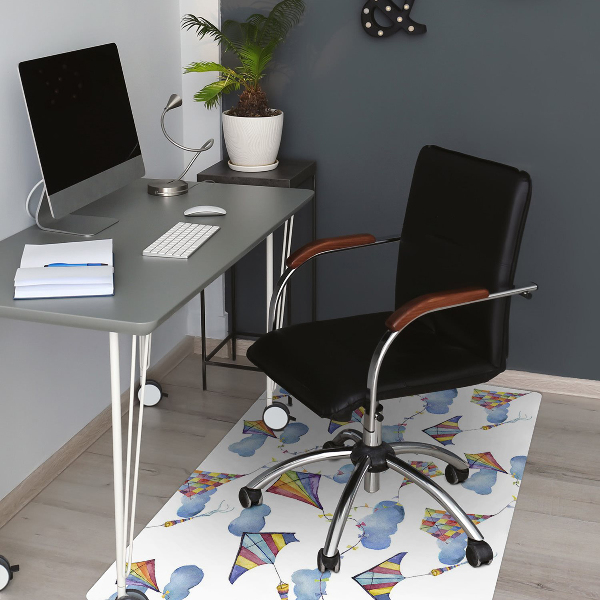 Office chair floor protector kites Clouds