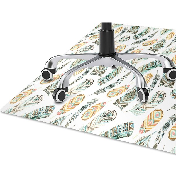 Desk chair mat Ethnic pattern