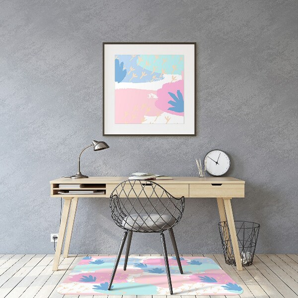 Desk chair mat paw prints