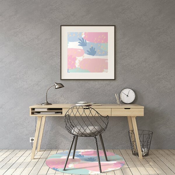 Desk chair mat paw prints