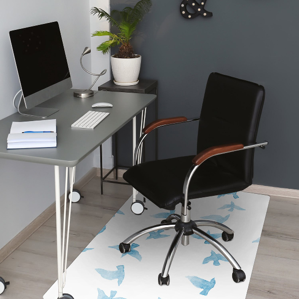 Office chair mat swallows