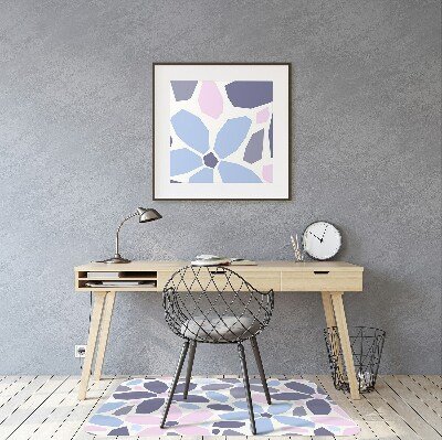 Chair mat geometric flowers