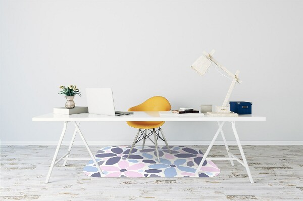 Chair mat geometric flowers