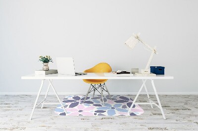 Chair mat geometric flowers