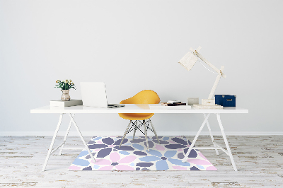 Chair mat geometric flowers