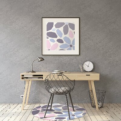 Chair mat geometric flowers